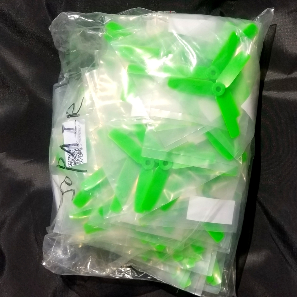 Drone Propellers, DYS, Green, 3 inch (sold as sets of 25)